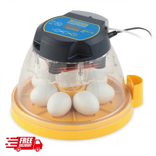 Mini EX, a small round yellow base with a clear top, the top has a housing for the electricals.