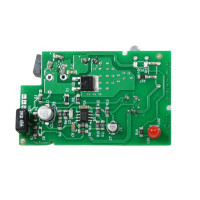 The back of a green PCB temperture control board for a Mini and Maxi Eco