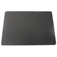 A large black rectangular piece of thin plastic